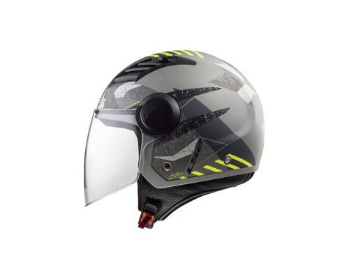 Casco LS2 OF562 Airflow Camo mate titanium amarillo